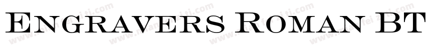Engravers Roman BT W字体转换